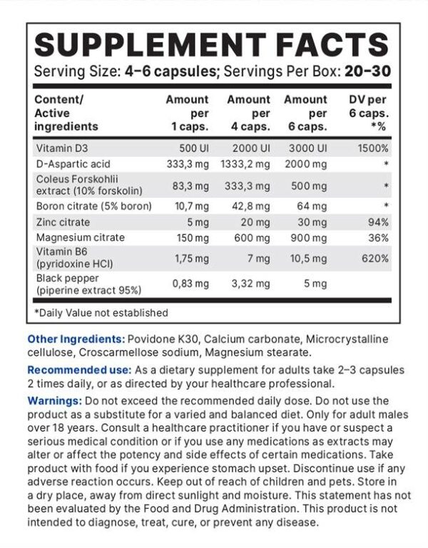 Testobooster (Balkan Pharma) (120 Capsule) - immagine 7